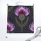 Thistle Scottish Scotland National Flower Purple Prickly Thorn Night Garden Dark Large Scale Custom Printed Fabric by Spoonflower Various Fabrics by the Yard or Fat Quarter